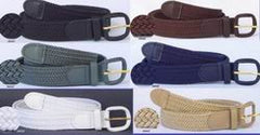 Wholesale Mens Elastic Braided Stretch Belts 1-1/4”