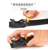 Tactical Gun Belt | Heavy Duty Nylon Web Belt With Automatic Slide Buckle