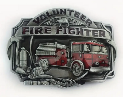2pcs Red Fire Fighter Belt Buckle Wholesale 1815RED