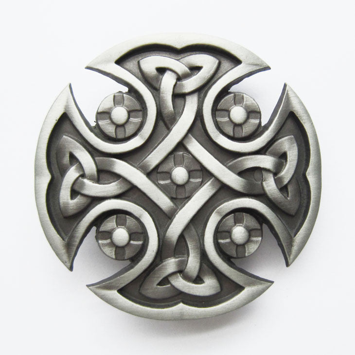 Irish Celtic Knot Belt Buckle Medieval 1444