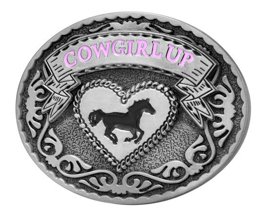 Cowgirl Up Western Rodeo Belt Buckle Wholesale 1257
