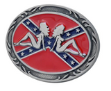 Western Cowgirl Vintage Bronze Rose Belt Buckle 1461