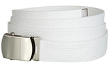 Wholesale Military Web cotton Canvas Belt 30mm Wide White color 50" Long 4000WH