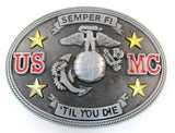 Wholesale Semper Fi US Marine Corps Belt Buckle - Till You Die Belt Buckle  1190