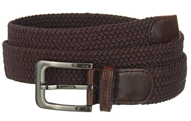 Wholesale Mens Elastic Belt Brown Belt